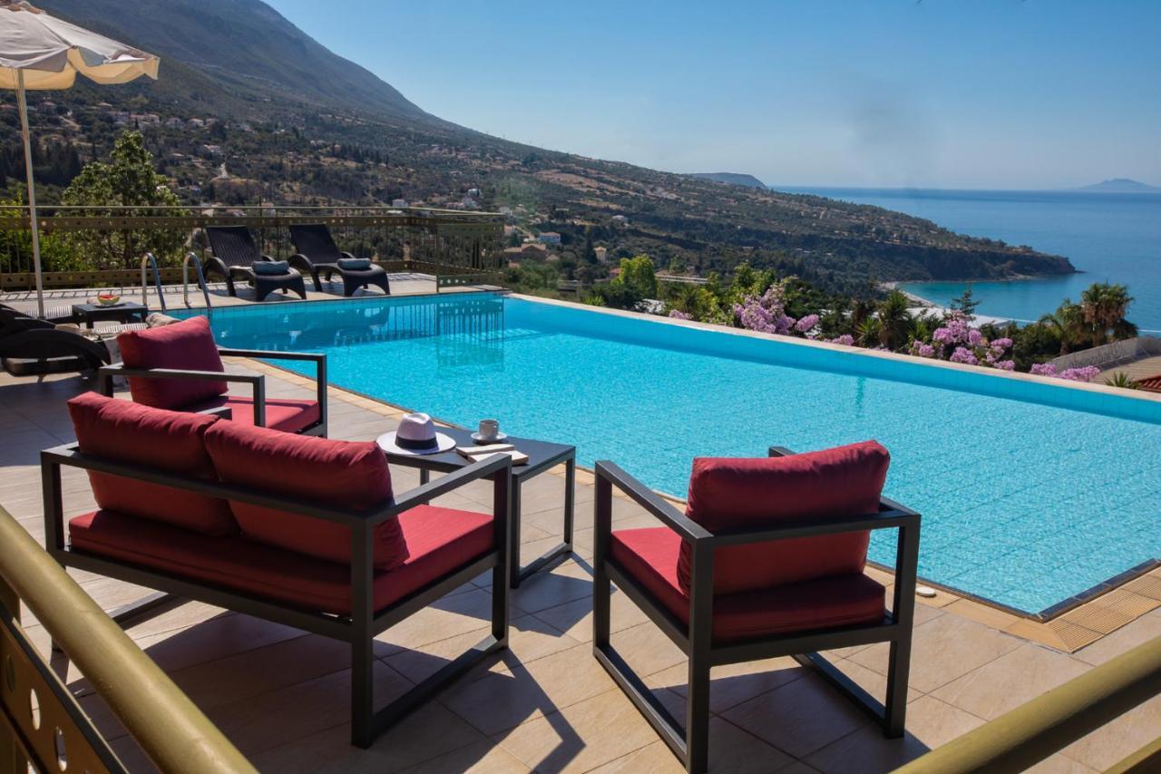 Lourdas Beach View Villa Vlachata Exterior photo
