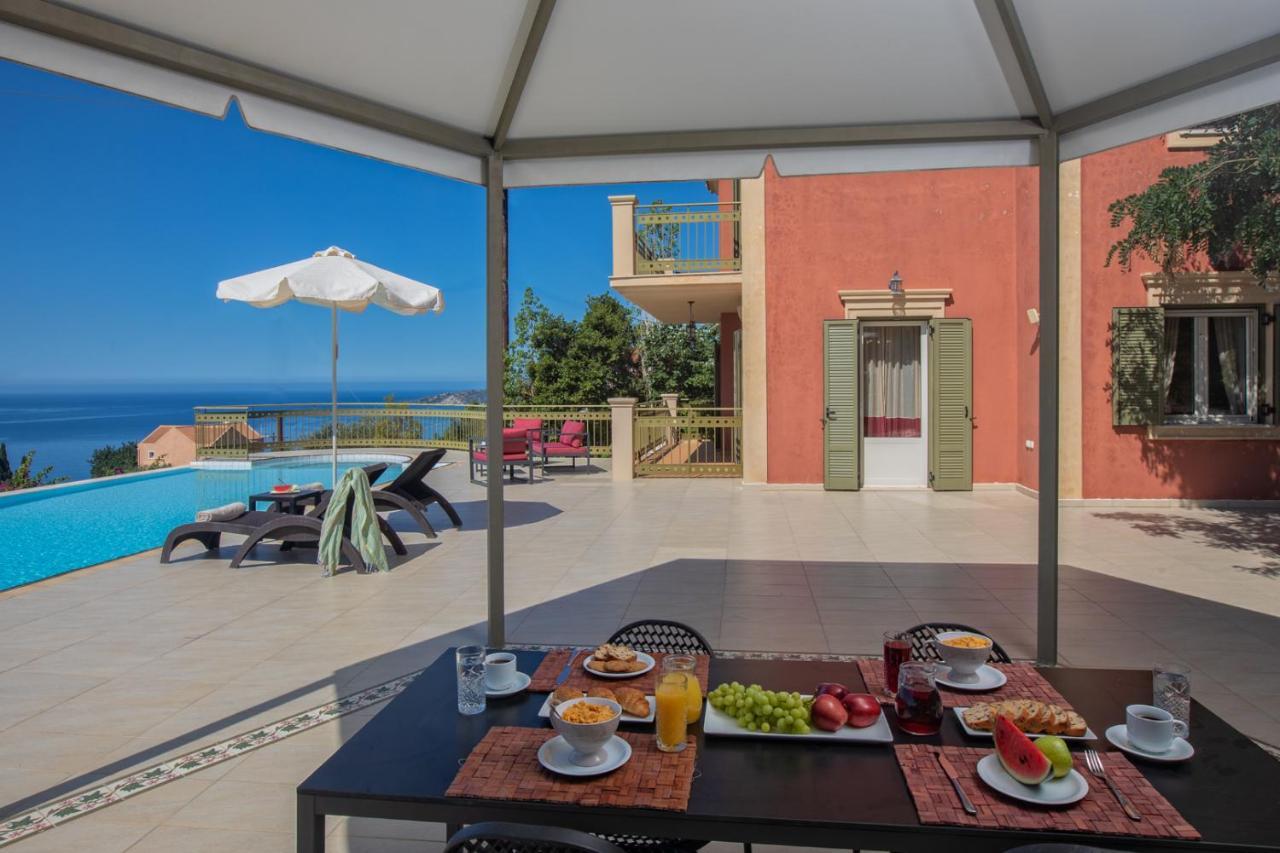 Lourdas Beach View Villa Vlachata Exterior photo