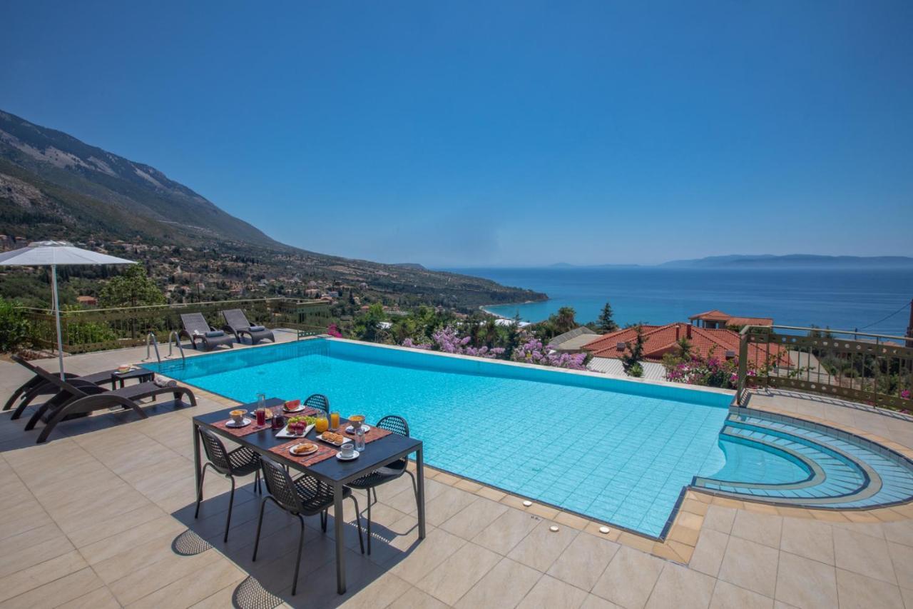 Lourdas Beach View Villa Vlachata Exterior photo