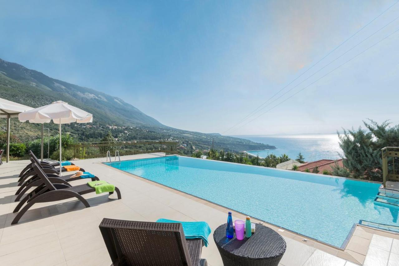 Lourdas Beach View Villa Vlachata Exterior photo