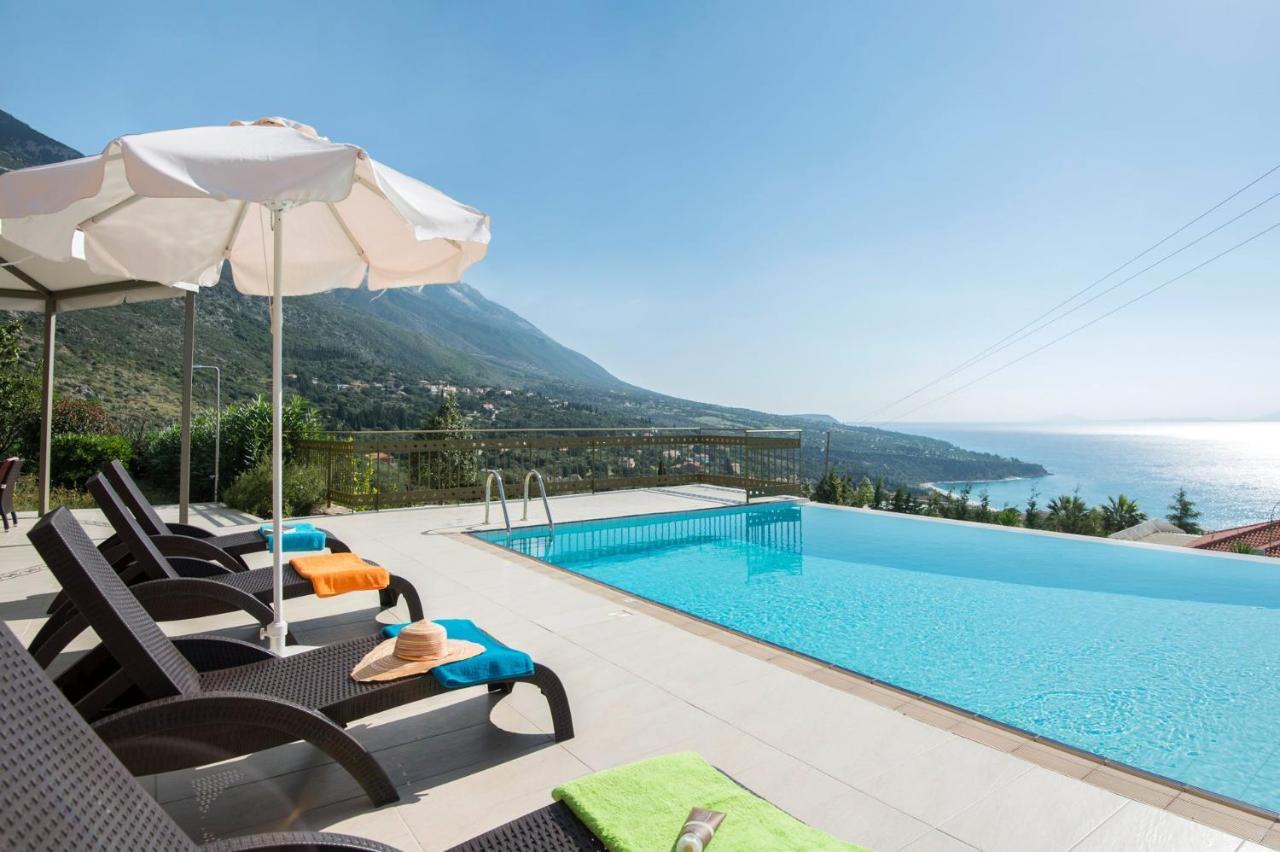 Lourdas Beach View Villa Vlachata Exterior photo